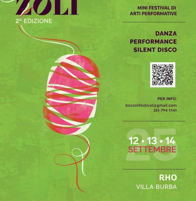 “Bozzoli”, il mini festival di arti performative dal 12 al 14 settembre