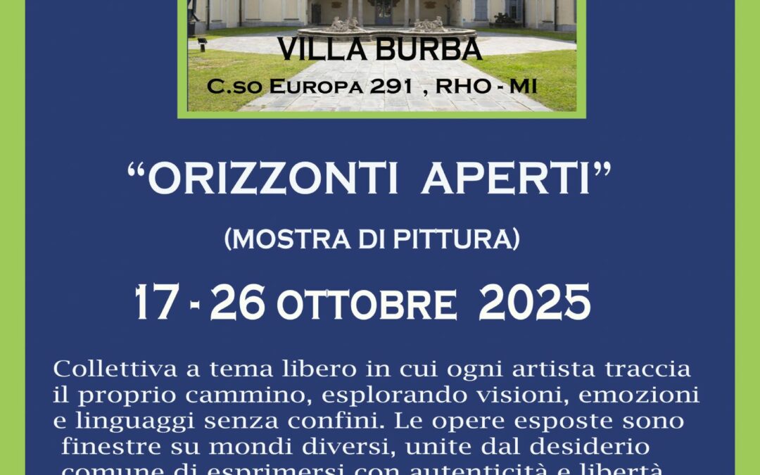Open Horizons: Villa Burba hosts the innovative collective exhibition of contemporary art