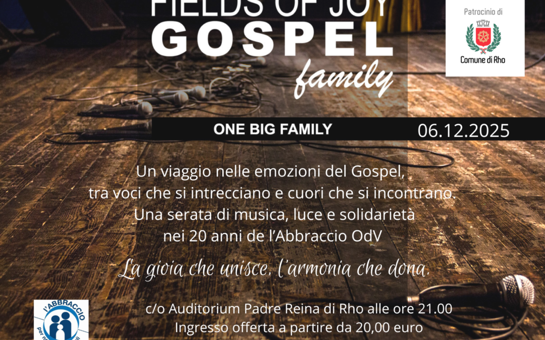 Fields of Joy Gospel Family: When music becomes light and warmth