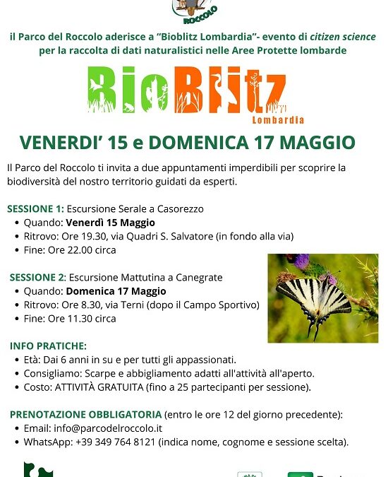 BioBlitz Lombardia: le giornate del Parco del Roccolo