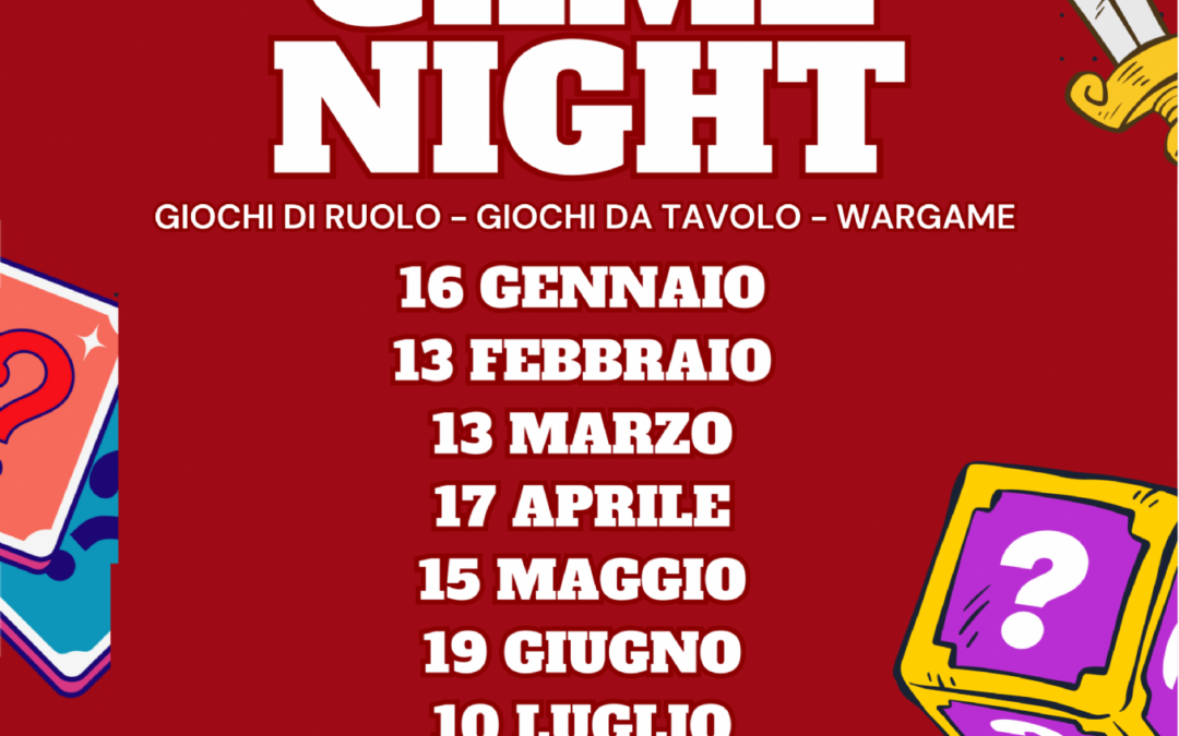 Game Night allo Spazio Mast