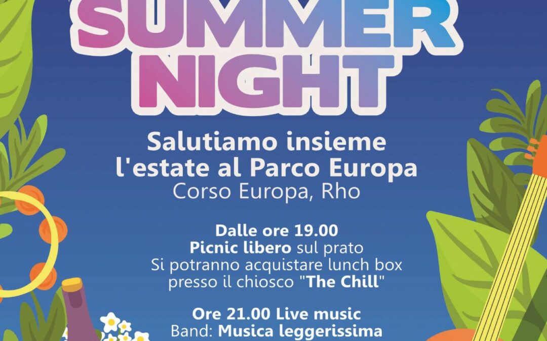 Picnic Summer Night al Parco Europa